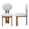 Baxton Studio Kacela Japandi Light Grey Boucle Fabric and Walnut Brown Finished Wood 2-Piece Dining Chair Set 241-2PC-13434-ZORO - alternate 3